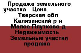 Продажа земельного участка › Цена ­ 1 100 000 - Тверская обл., Калязинский р-н, Малое Плутково д. Недвижимость » Земельные участки продажа   